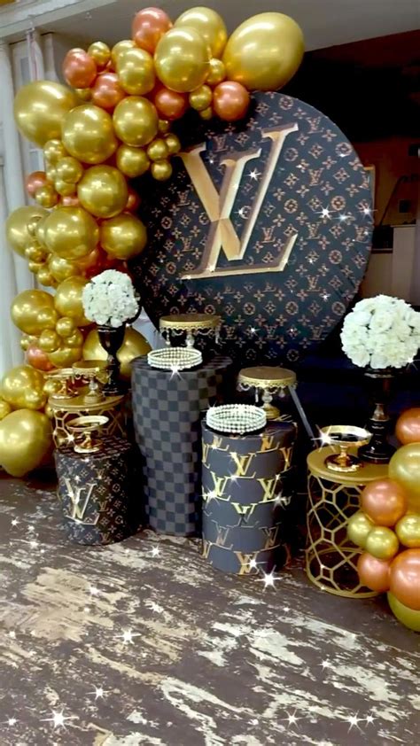 louis vuitton birthday balloons|Louis Vuitton party ideas.